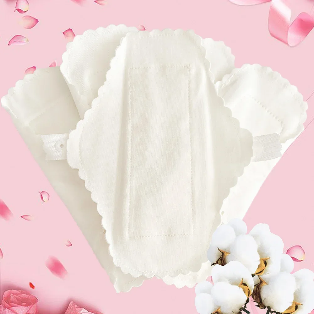 3Pcs Thin Reusable Cotton Sanitary Pads Washable Waterproof Panty Period Panties Leakproof Pad Liner Feminine Hygiene Supplies menstrual pads