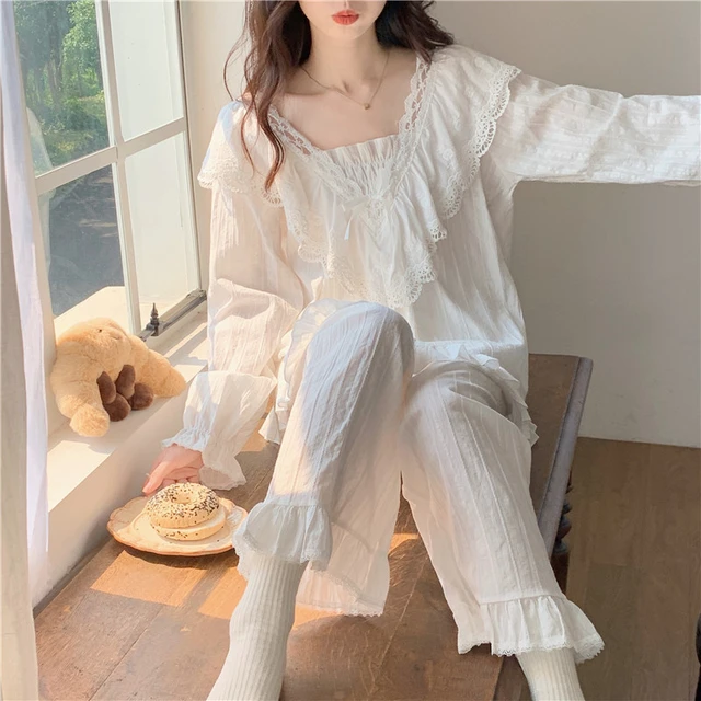 Women's Solid Color Jacquard Sleepwear Homewear Set