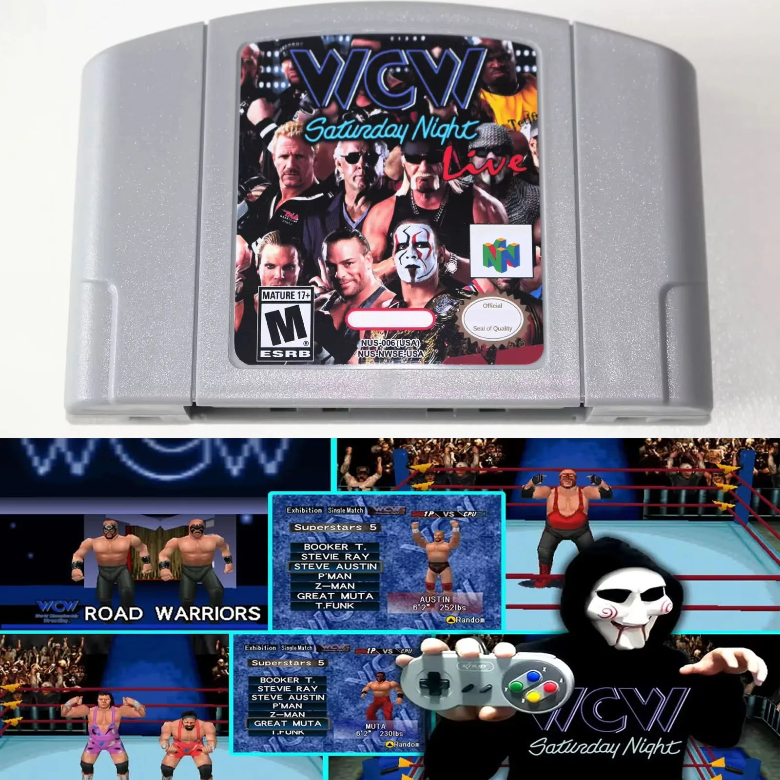 64 Bit Games ** WCW Saturday Night Live English USA Version
