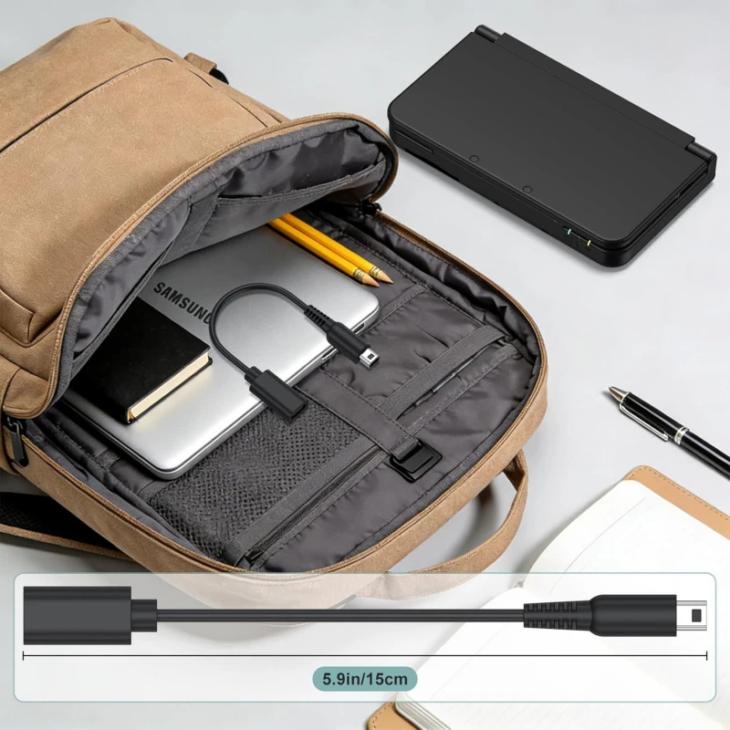 1Pc USB-C 입력 충전 변환기, 휴대용 Type-C-3DS 전원 케이블, Nintendo 2DS XL/LL, 새로운 2dsxl/2dsll, NDSI Handhe에 적합