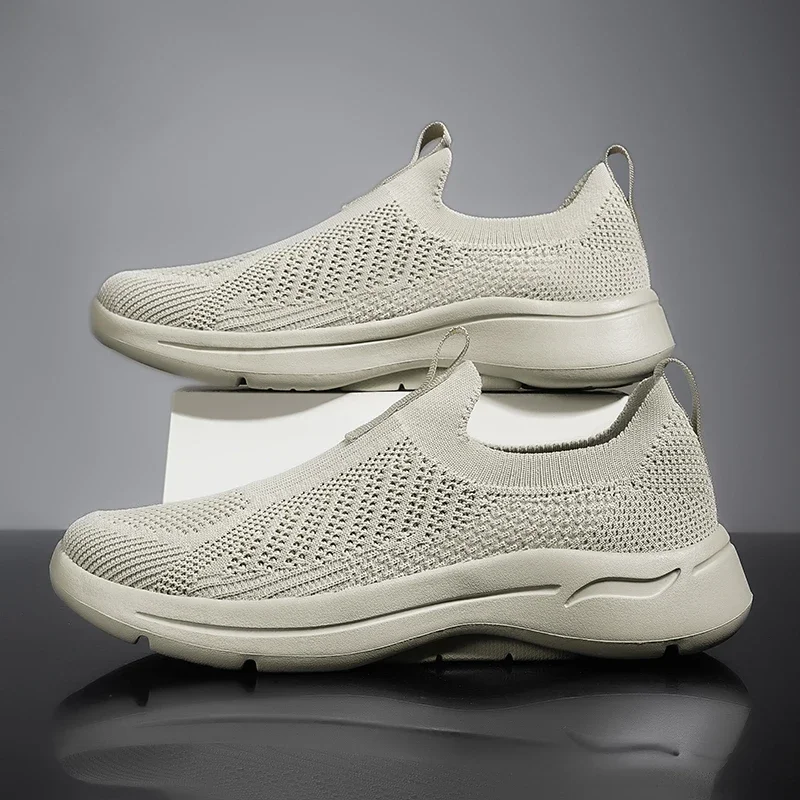 Breathable Sock Sneakers Fashion Comfy Men's Mesh Shoes Lightweight Knit Casual Sports Shoes Versatile Treking Footwear Loafers 3