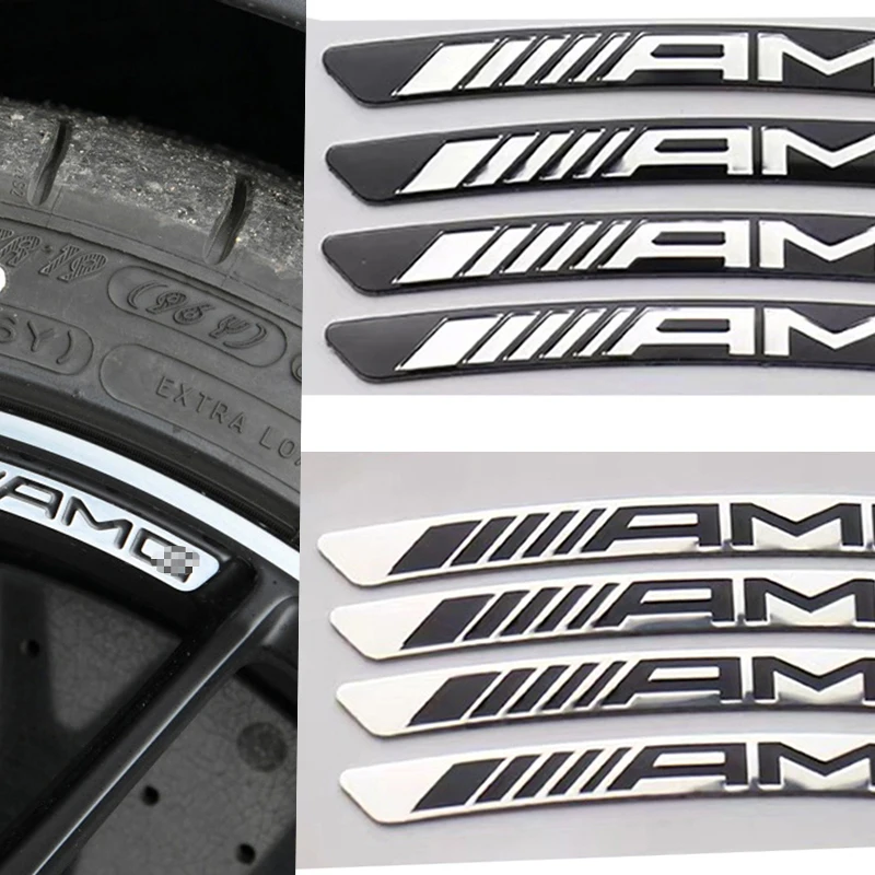4 шт. 3D-наклейки на обод колеса Benz W212 W213 W205 AMG W177 V177 W247 W176 GLA GLC X253 W166 E300 W246 |