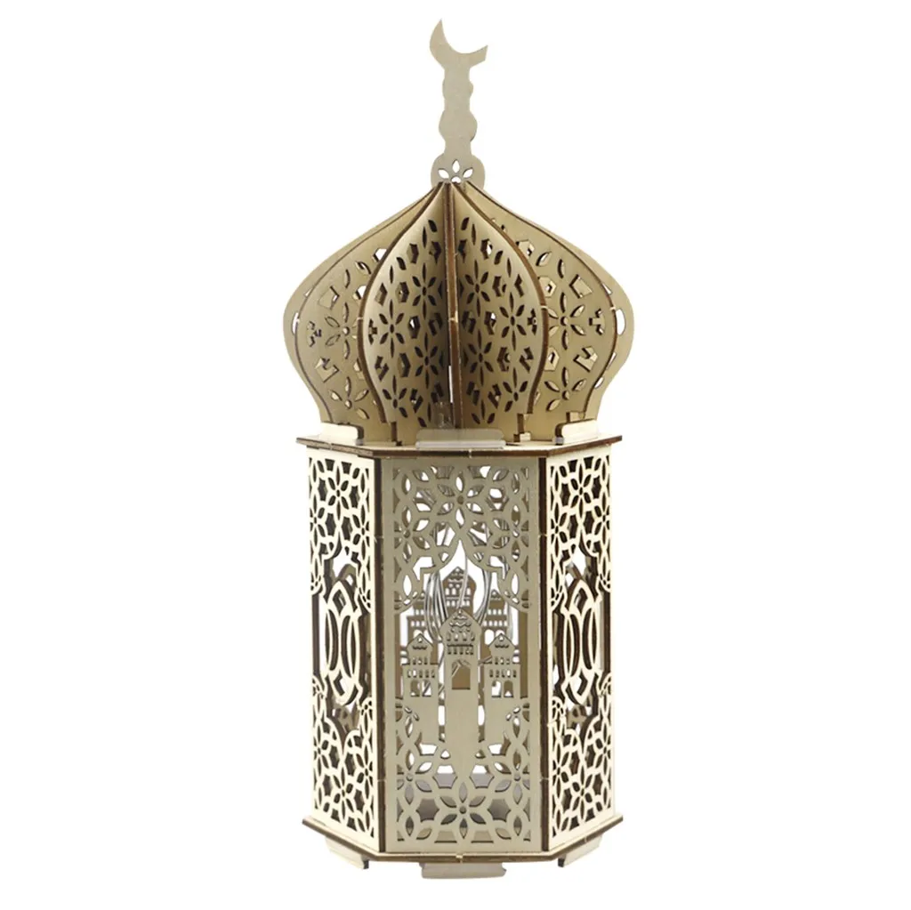 

Рамадан Eid Mubarak, настольное украшение, мусульманский ислам, украшения для дома, луна, светодиодные свечи, украшение