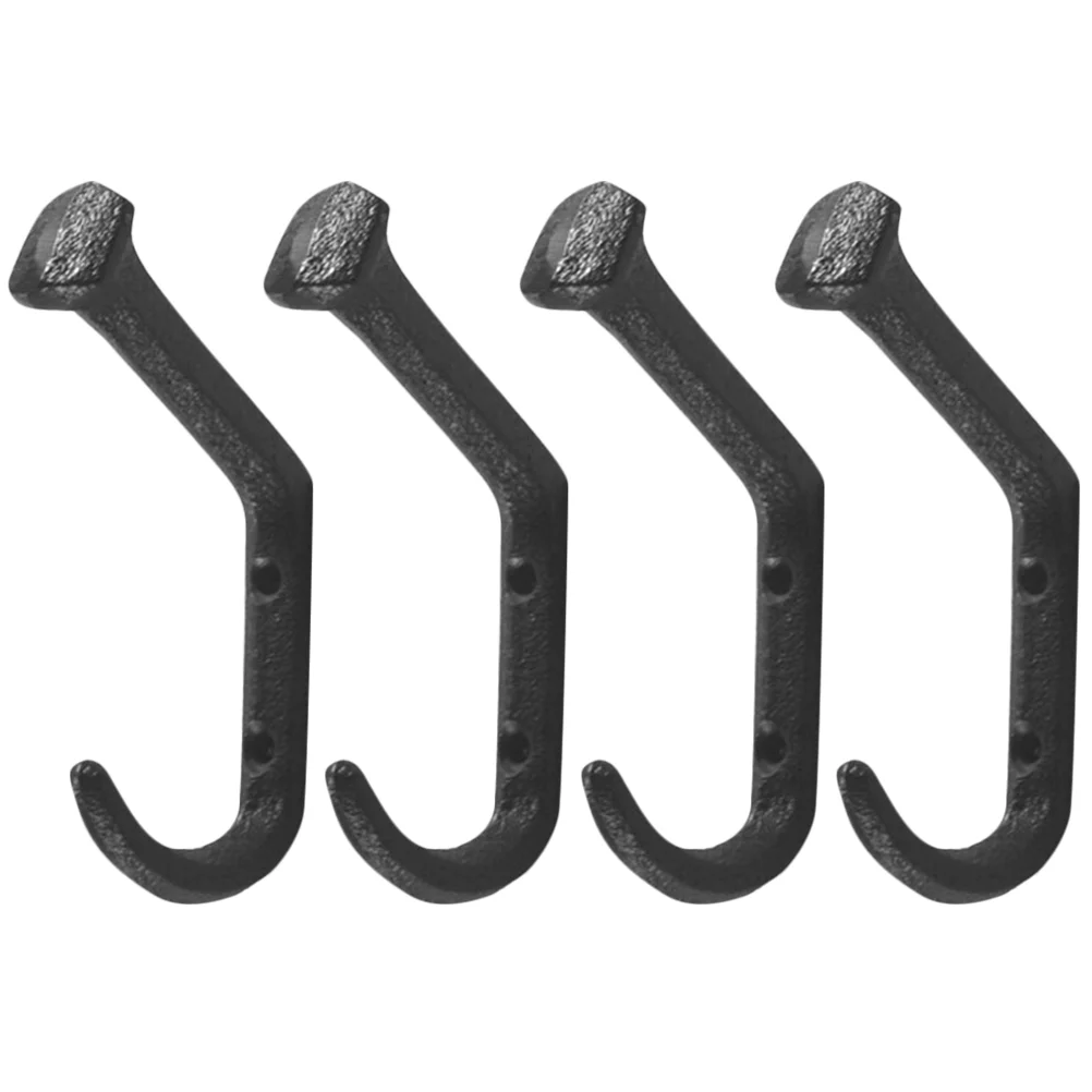 

Cast Iron Bent Nail Hook Decorative Hooks Metal Key Unique Wall Holder for Simple Coat Hangers