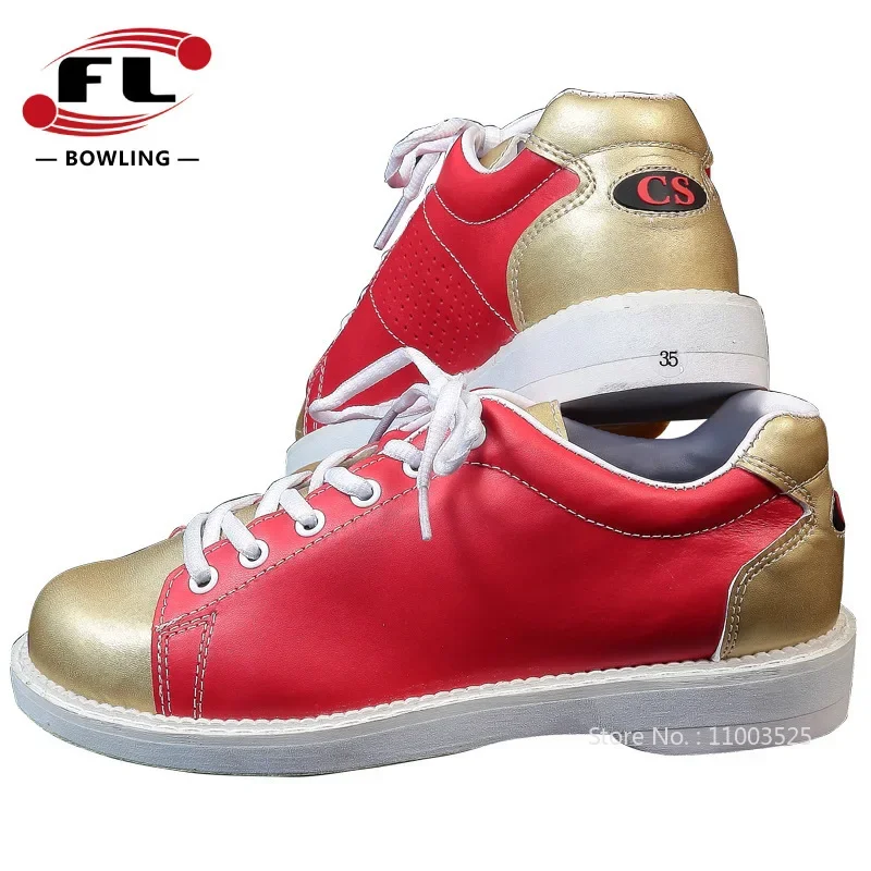 New Professional Men Breathable Bowling Shoes Women Micro-fiber Leather Athletic Shoes Unisex Wear -resistant Bowling Alley