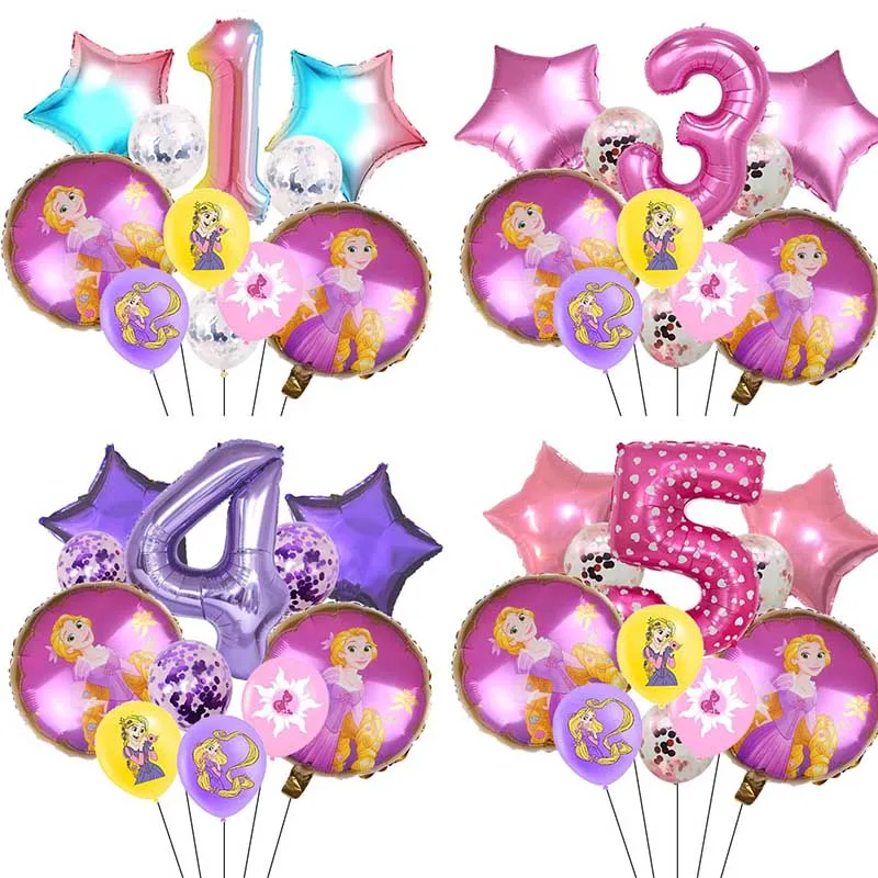 

Tangled Balloon Girl Birthday Party Supply Gift Home Decor Pink Rapunzel 12inch Latex Ballon Baby Shower Wedding Decoration