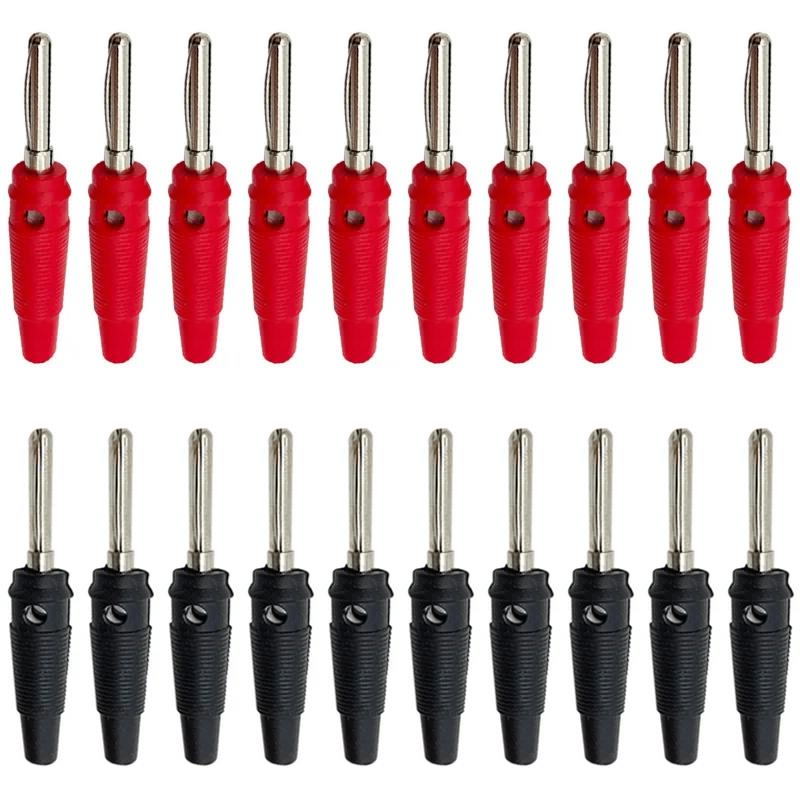 conector empilhavel encoberto isolado plugue banana vermelho 05