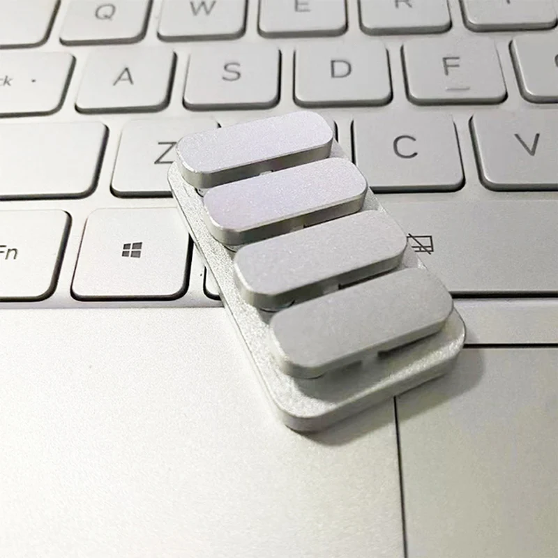 Piano Keys Haptic EDC Fidget Slider Metal Anti Stress Autism Anxiety Relief Gadget Brinquedos Para Al&iacute;vio Do Estresse