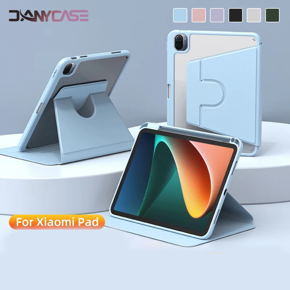360° Rotating TPU Flip Protective Tablet Case