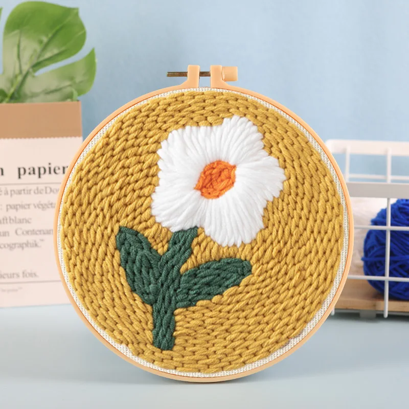 Kit Punch Needle 35 Pièces - Aiguilles à Broder Pour Débutants - Broderie Sur Tissu