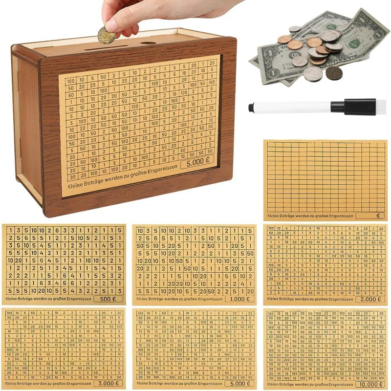 Piggy Bank Coin Bank Cashbox 5000 &euro; 10000 Budget To Save