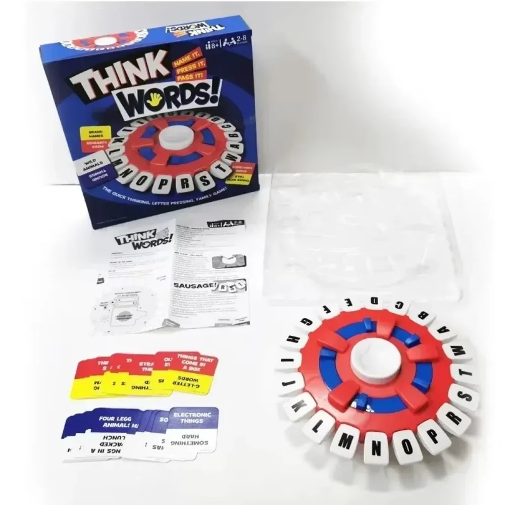 Word Board Game New Upgraded Basta 2.0 Spanish Tapple English Version Quick Thinking Letter Pressing