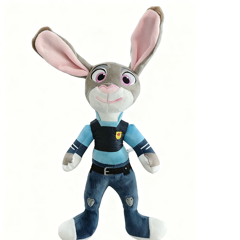 Cartoon Cute Animal Rabbit Judy, Fox Mr. Nick Plush Toy Bedroom Decoration Children's Birthday Gift Christmas Best Choice