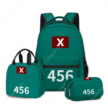 3 pezzi corea gioco Season2 borse zaino Cosplay borse a tracolla stampa solida Unisex pacchetto borse pranzo di grande capacità 1