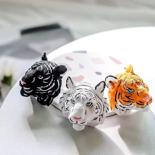 Désodorisant de voiture en plâtre de tigre mignon animal fait à la main,  décoration intérieure automatique, diffuseur de parfum, ornements créatifs,  accessoires - AliExpress