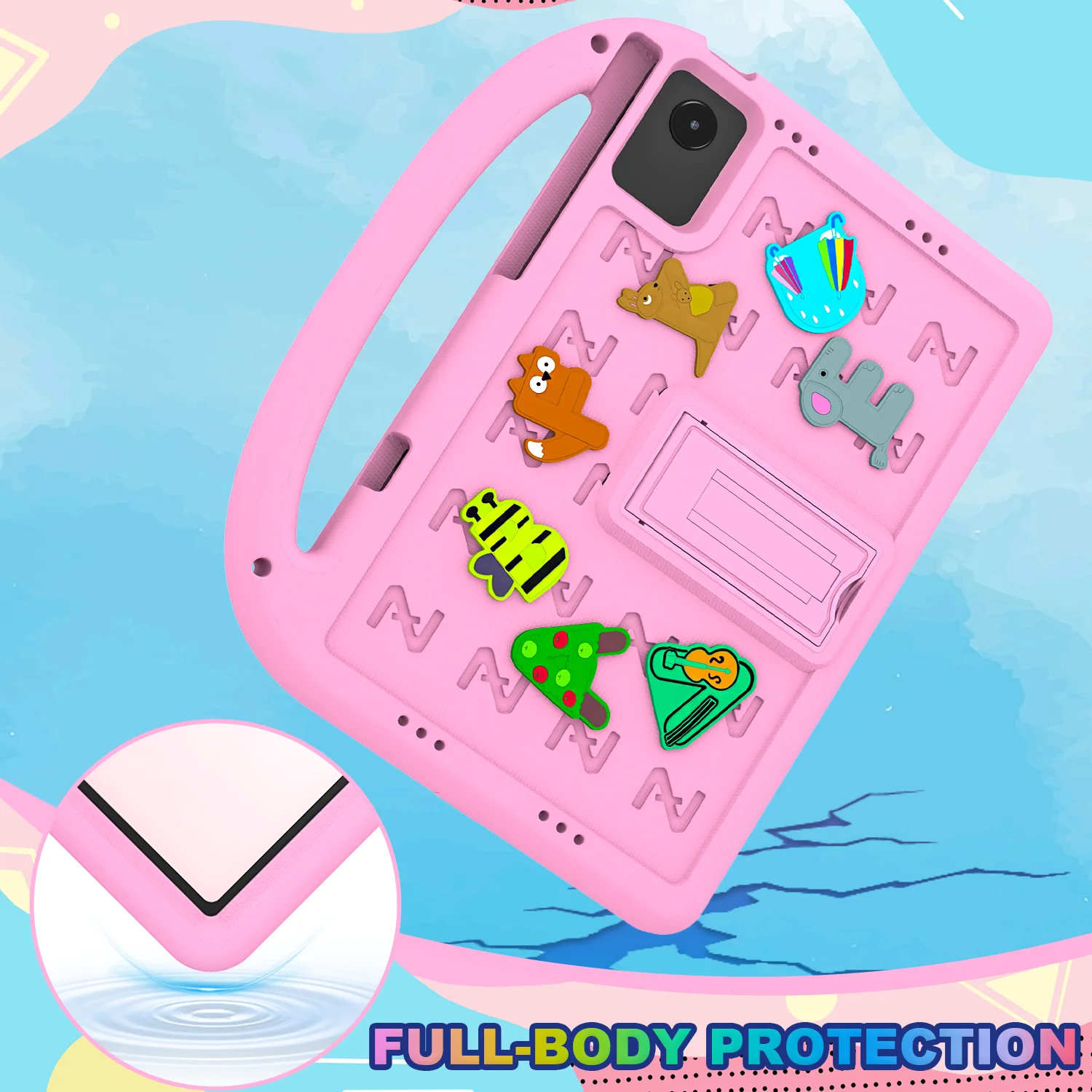 Children's 12.1 EVA Tablet Case with Handle & Stand - Cute & Durable Design