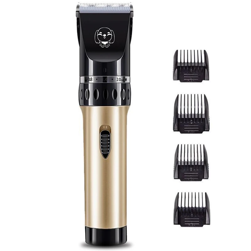 Dog Clippers Cat Shaver Professional Hair Grooming Detachable Blades Cordless Rechargeable with Guards Combs Quiet |
