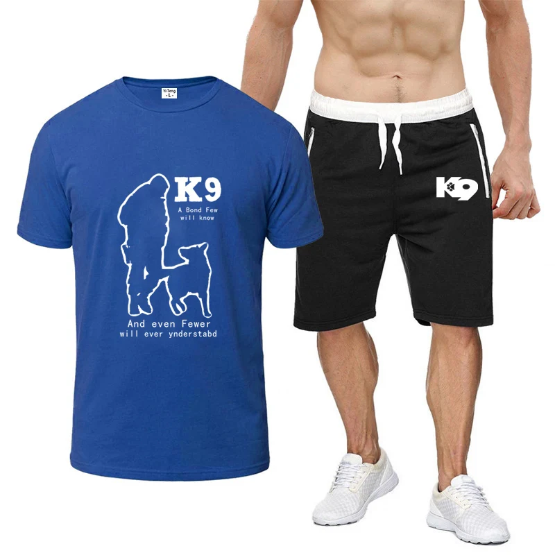 Coach K9 Team K9 Unit Malino Summer Men's Leisure Comfortable New Eight-color Short-sleeved Suit Casual T-shirt Solid Color
