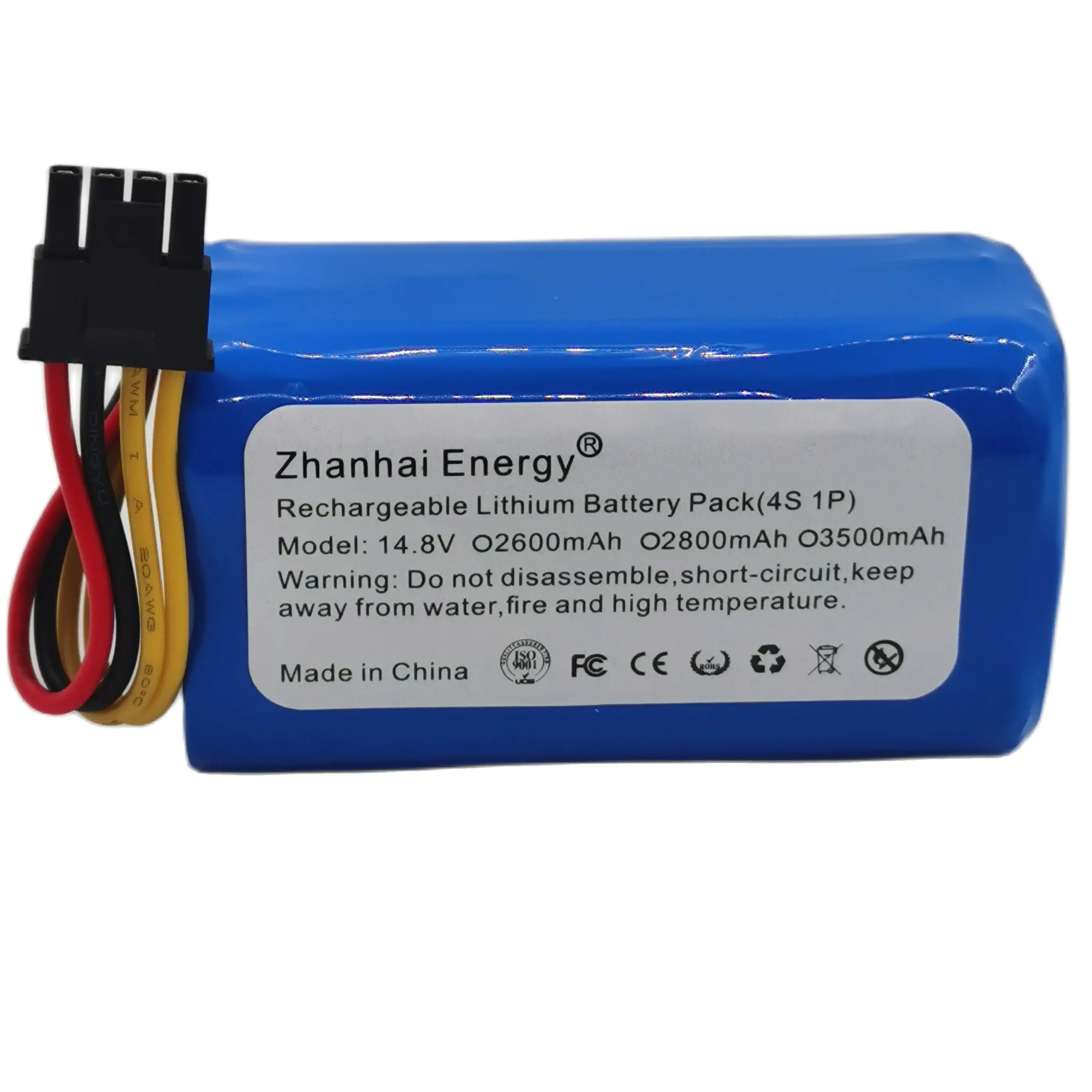 14.4V 14.8V 3500mAh 2600mAh Li-Ion Cylindrical Rechargeable Battery Pack  For Robot Sweeper Cecotec Conga 1290 1390 1490 1590