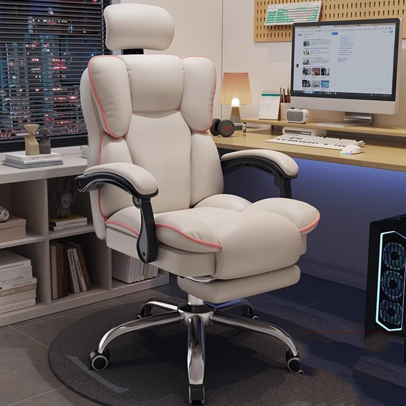 

High Back Upgrade Office Chairs Nordic Modern Comfy Swivel Office Chairs Luxury Leather Cadeiras De Escritorio Furniture