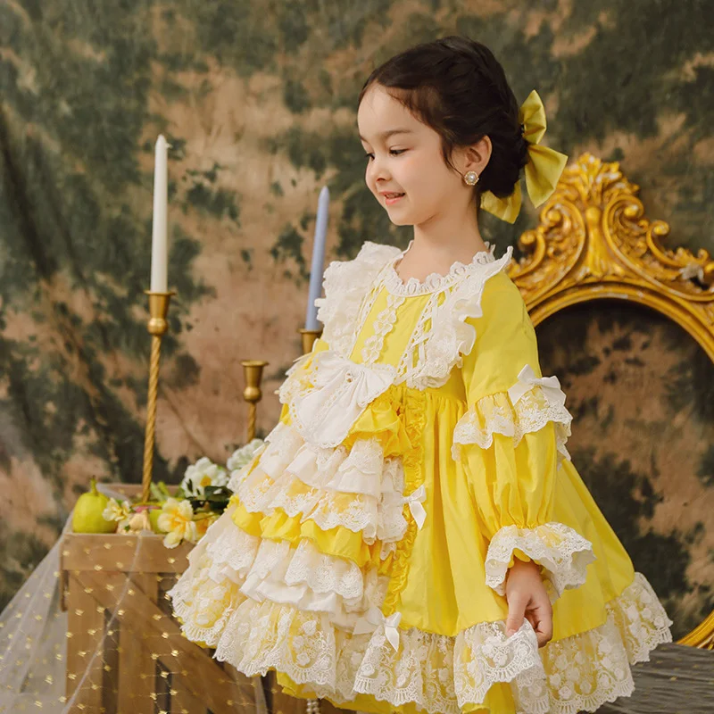 Spring New Lolita Children's Skirt Girls' Princess Lace Skirt Shawl Spanish