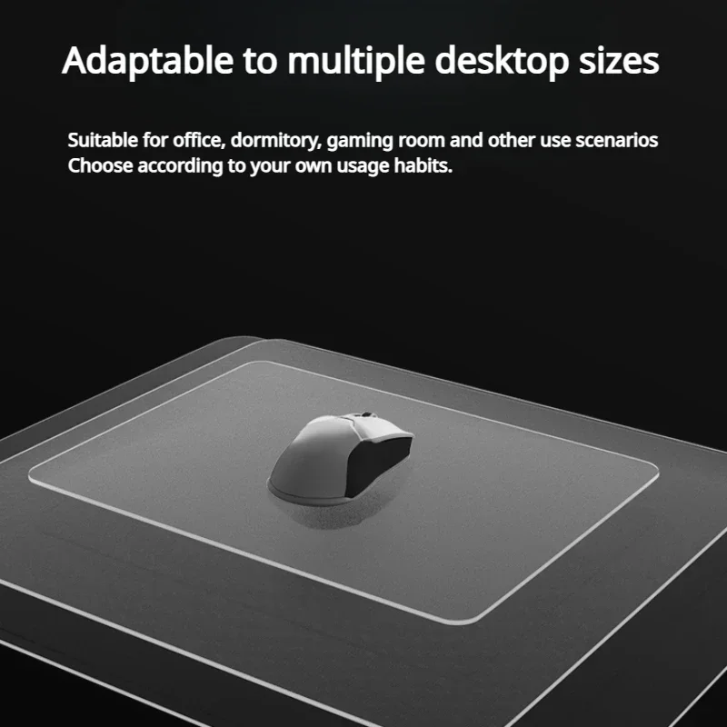 Echome Upgrade Glass Gaming Mouse Pad Fps Game Desk Mat Acessórios para Computador de Escritório Mousepad Suave Presente - Imagem 4