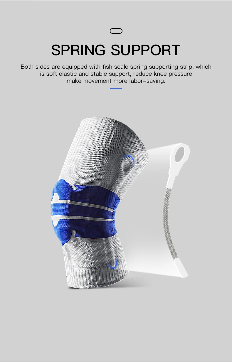 High Elastic Knee Support Brace Kneepads Adjustable Patella Basketball Volleyball Safety Guard Strap Protector Knee Pads