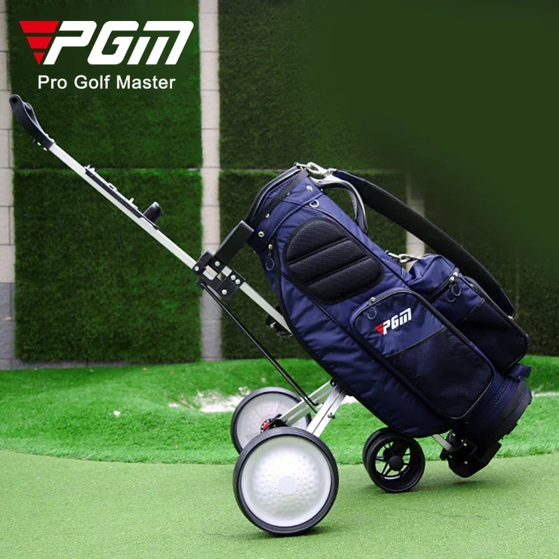 PGM Professional Folding Golf Trolley Outdoor Sports Travel Airport Baggage Check Carrier Cart Stroller Golf Pitch Tool Supplies