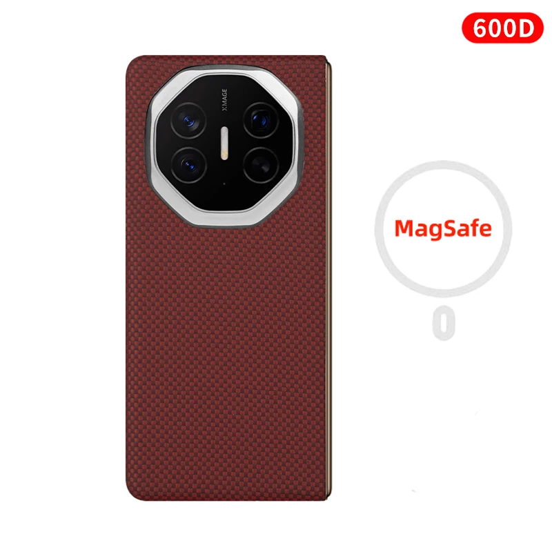 Ultra-Thin Carbon Kevlar Fiber Aramid Magnetic Case - Slim, Lightweight, Matte Black Premium Cover
