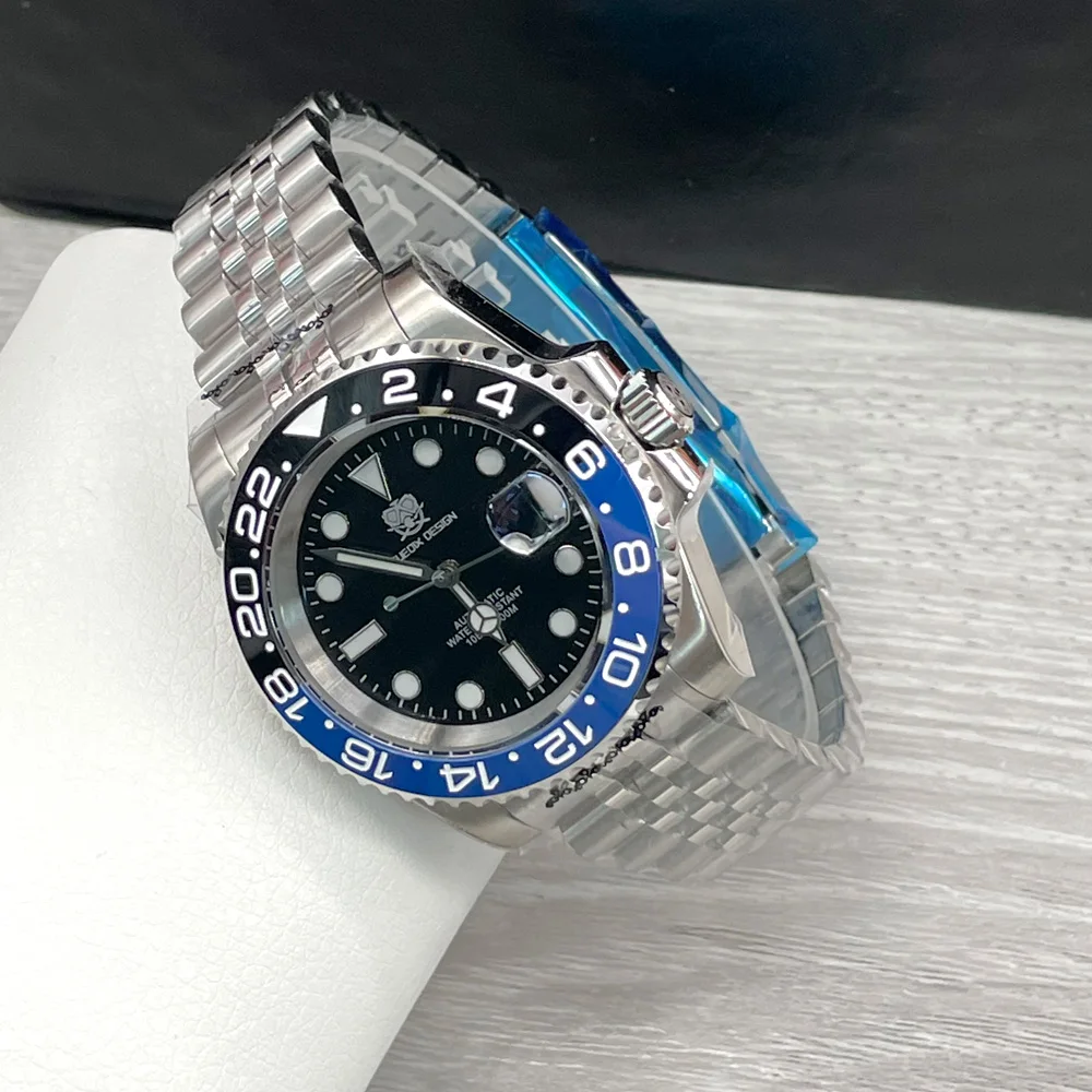Sterile NH35a Automatic Men Watches Full Steel Montre Homme 10BAR Waterproof Business Wristwatch SUB Dress Clock Sapphire Glass
