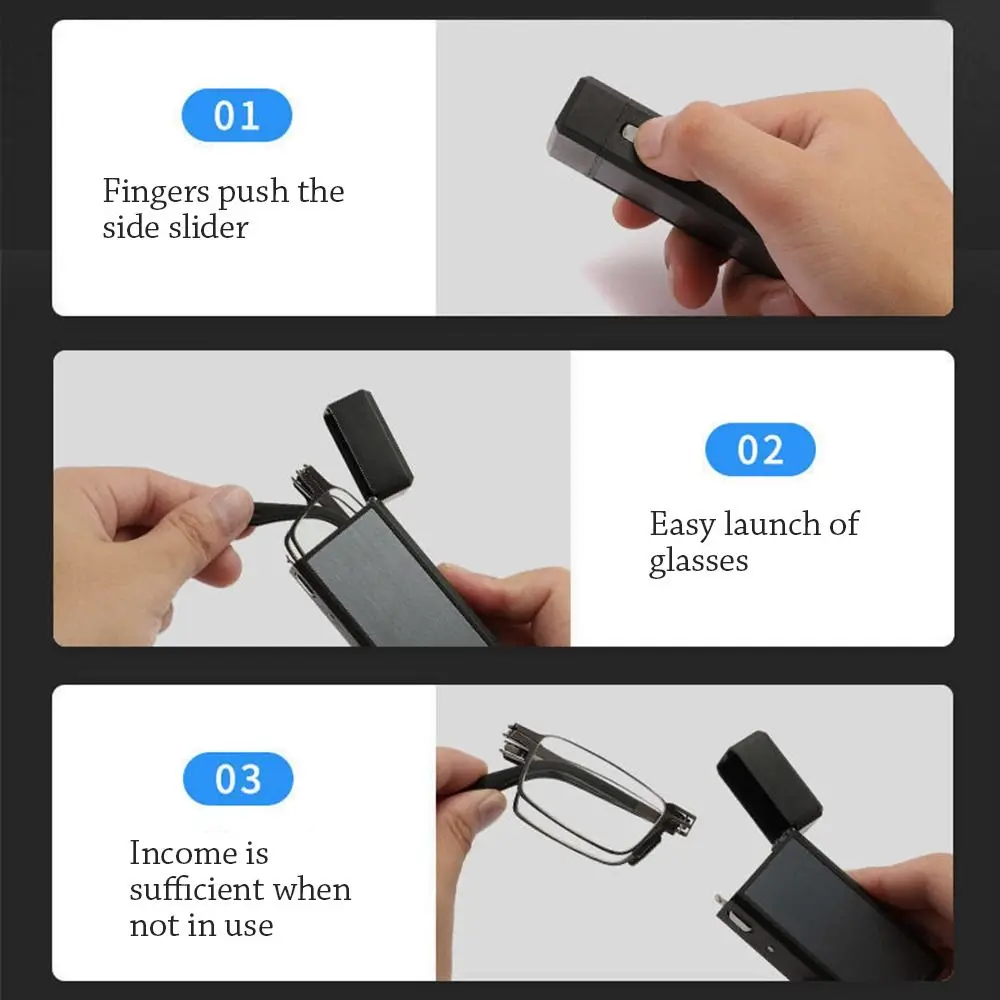 Portable Blue Light Blocking Reading Glasses with Protective Case