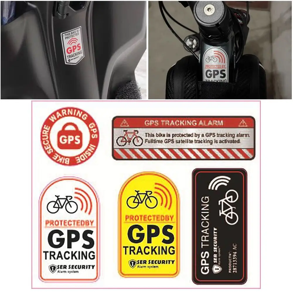 

16*12,5 см наклейка с трекером GPS, многоцветная Водонепроницаемая наклейка с защитой от кражи, автомобильные принадлежности, Светоотражающая наклейка для скутера