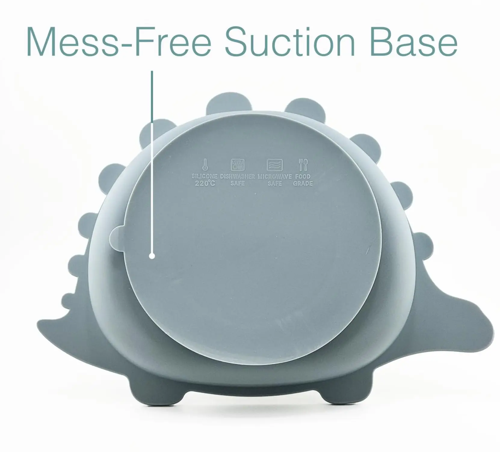 silicone tableware wooden tableware snack plate dinosaur non-toxic BPA free silicone bib divided suction plate suction cup bowl wood spoon fork World Cup gift kids