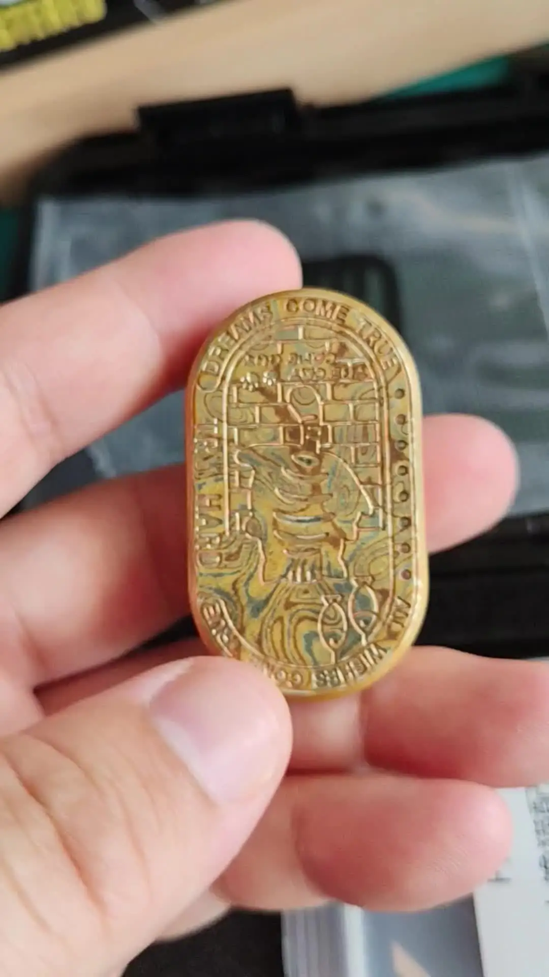 中古 EDC おもちゃ FZEDC モクメ F2 フィジェットスライダーハンド