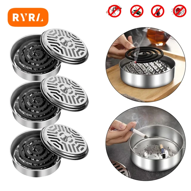 Szúnyog Tekercs Tálca Hordozható Tartó Nagy Hoteles Fém Taszító Állvány Többfunkcióval Borító Nyári Otthoni Kellékekkel