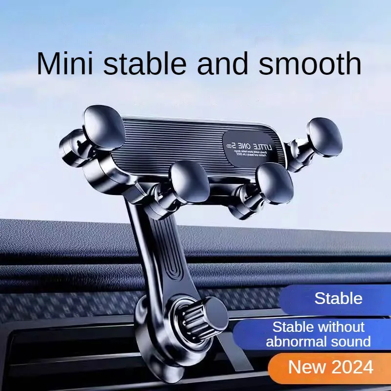 Phone Holder LEIBOO Gravity Car Phone Holder Air Vent Telescopic Car Phone Mount 360-Degree Air Outlet Smartphone Support for 4.7-7 inch