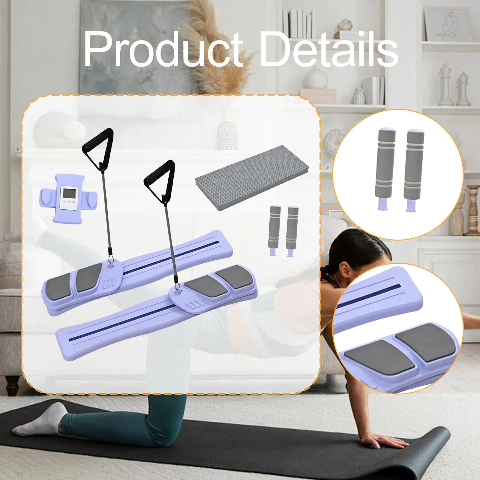 Pilates Reformer Portable for Home Multi Purpose Training Machine Ab Board