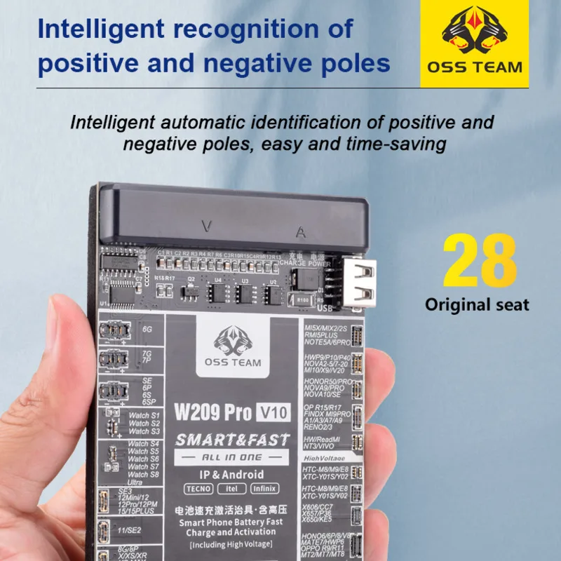 OSS-W09 Pro V3 Battery Efficiency Pop-Up Tester For IP11-15 Series Solves Battery Efficiency Pop-Up Modification Problems