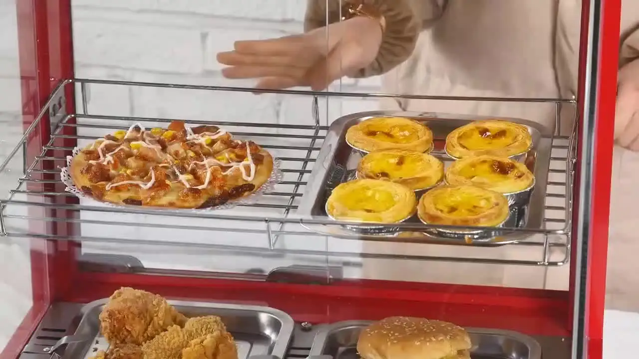 業務用　フードケース　ホットウォーマー　ディスプレイ　ショーケース Amazon.co.jp: 業務用フードケース ホットショーケース 3面