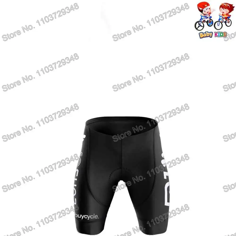 Kids FDJ Team Suez Cycling Jersey Set Summer Boys Cycling Clothing Road Bike Shirt Suit MTB Girls Bicycle Shorts Sportswear