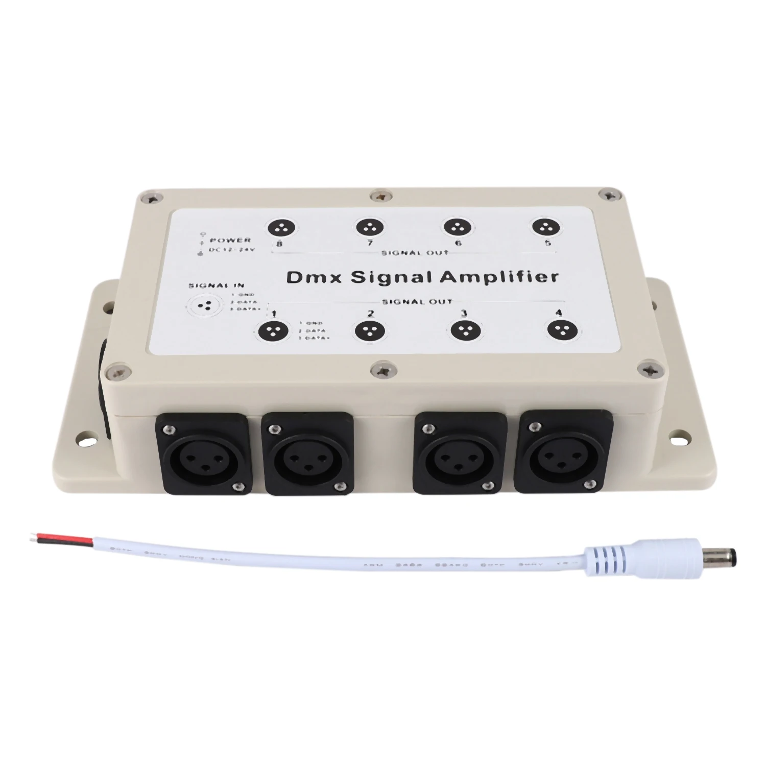Dc12-24V 8 채널 출력 Dmx Dmx512 LED 컨트롤러 신호 증폭기 분배기 디스트리뷰터, 가정용 기기용