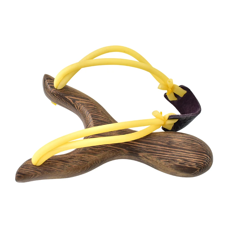 Traditional Wooden Slingshot Outdoor Shooting Toy Set Powerful Hunting Catapult For Slingshot Shooting Competitions