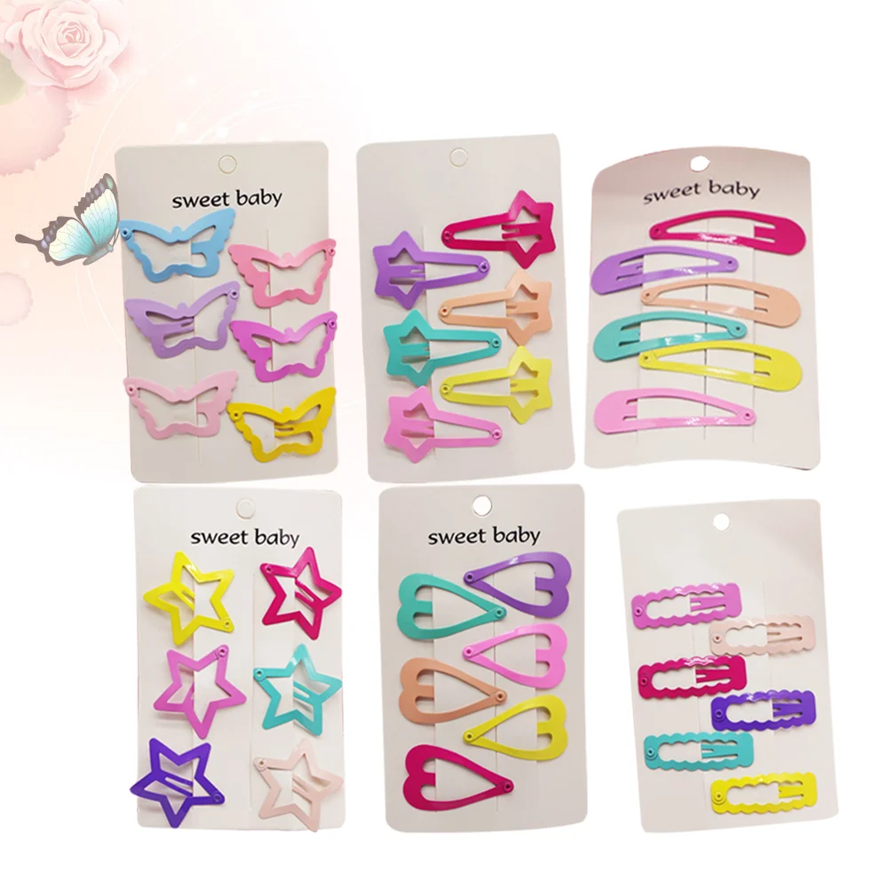 

36 Pcs Lenceria De Mujer Bobby Pins Women Hair Pentagram Girls Barrettes Clip Clips