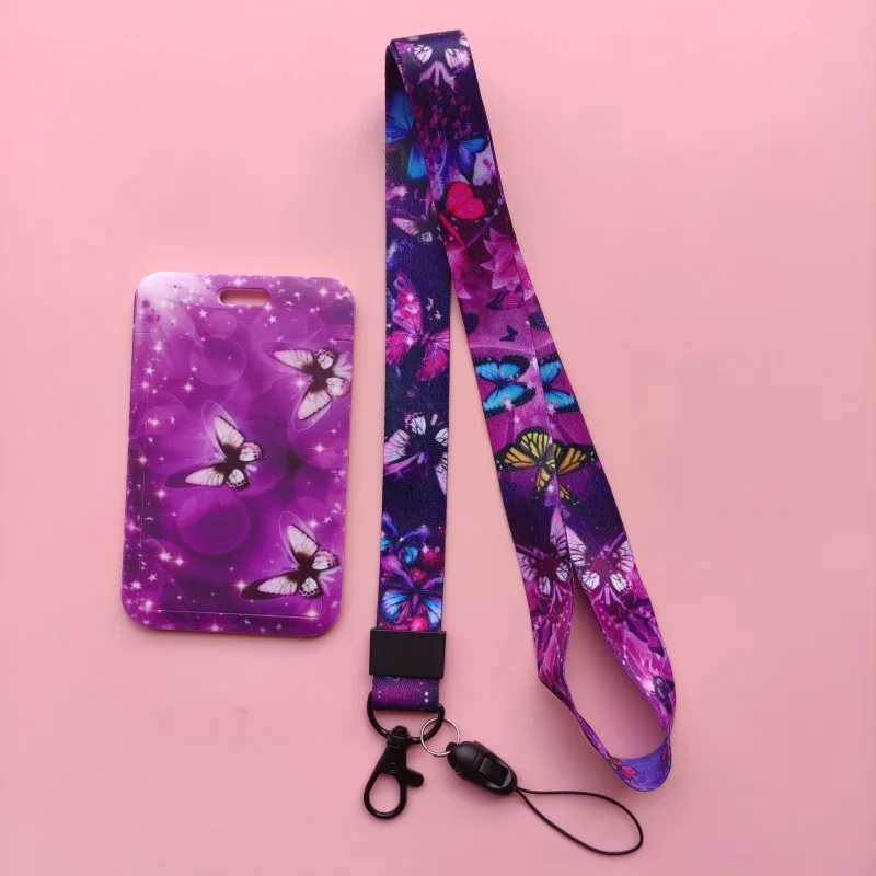 Mode Schmetterling Arzt Krankenschwester Name Karte Student Campus Karte Hängenden Hals Tasche Karte Halter Lanyard ID Karte Fall Drop Shipping – Detail 10