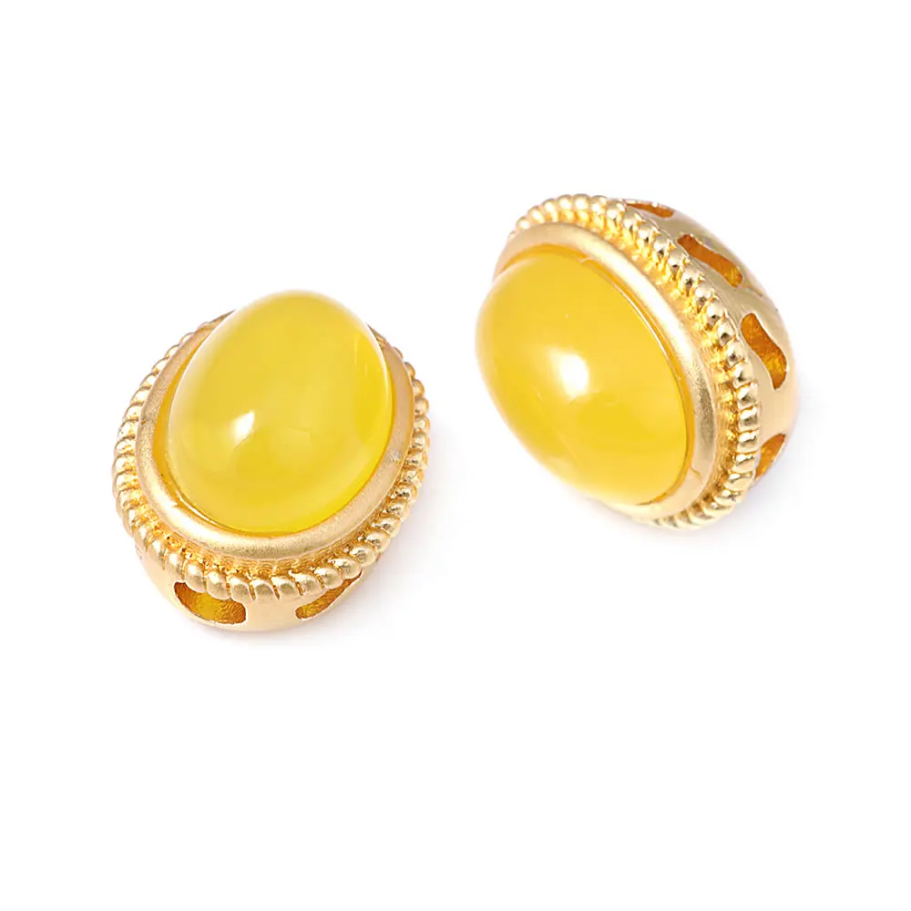 Pulseras de Cuentas Nepalesas Vintage Estilo 5PCS Brasso Dorado Mate Accesorios DIY para Hacer Joyería - details 62