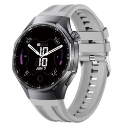 Silicone Sports Strap | Premium Replacement Watchband for GT6 PRO 46MM (Grey)