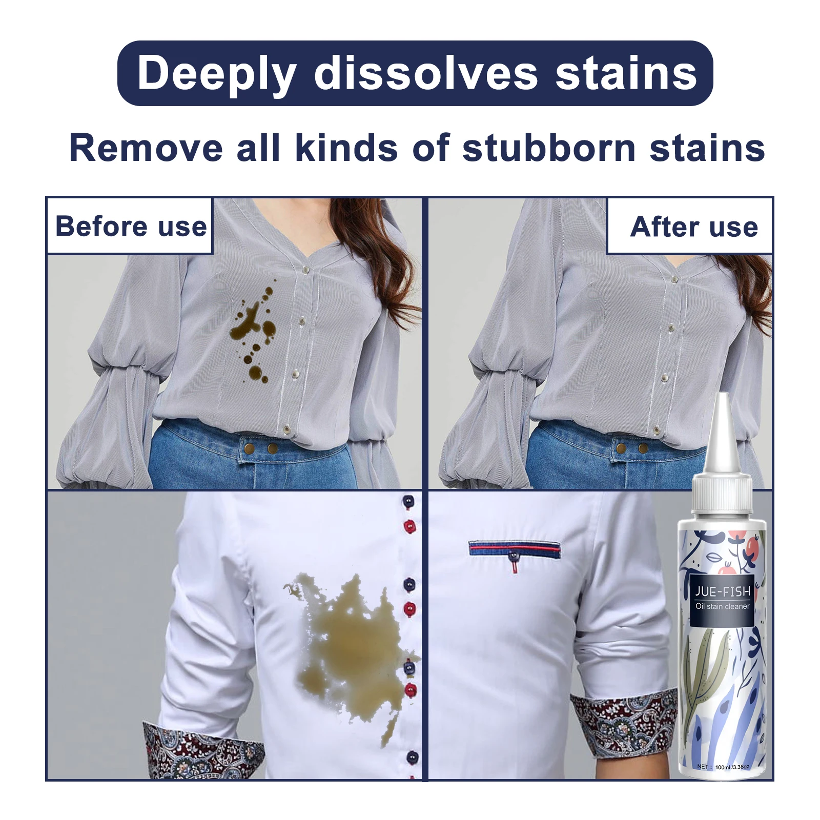 Portable Clothing Oil Stain Remover Pen