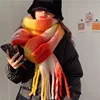 Mohair Rainbow Winter Plaid Cashmere Scarf Shawl Wrap Chequered Scarves Necks Warm Long Tassel Thicker bufanda invierno mujer 6
