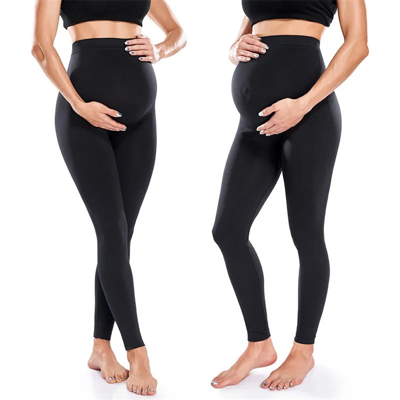 Maternity Leggings Women High Waist Pants Skinny Maternity Clothes for Pregnant Women Belly Support High Elasticity Shapewear 4