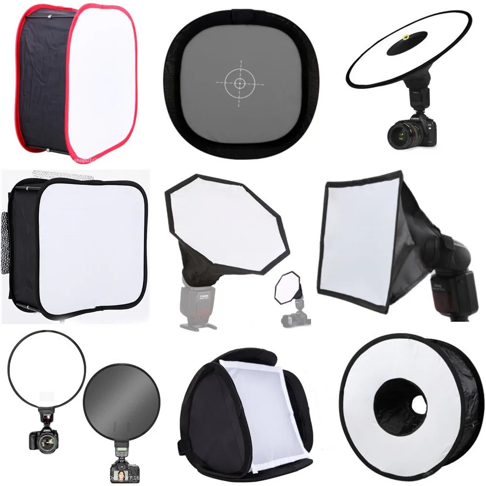 Mini Diffusore Flash Softbox Pieghevole Portatile Universale Per Canon Nikon Yongnuo Godox Pentax Flash Speedlite 430Ex 580Ex 600Ex